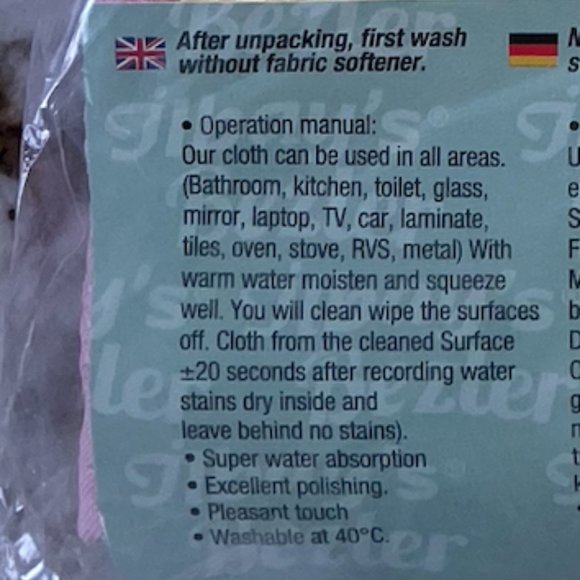 Ilbays Microfiber Magic Cleaning Cloth Pack of 3 - Ilbay's Bezler - Picture 6 of 7